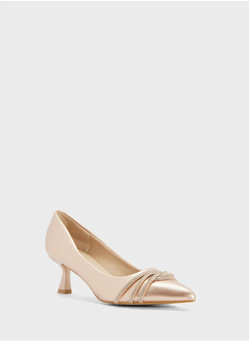 ELLA Diamante Heeled Pump