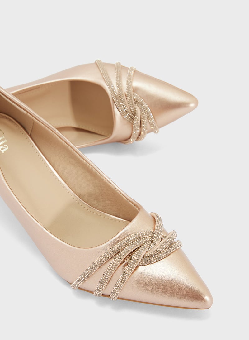ELLA Diamante Heeled Pump  - Image 4