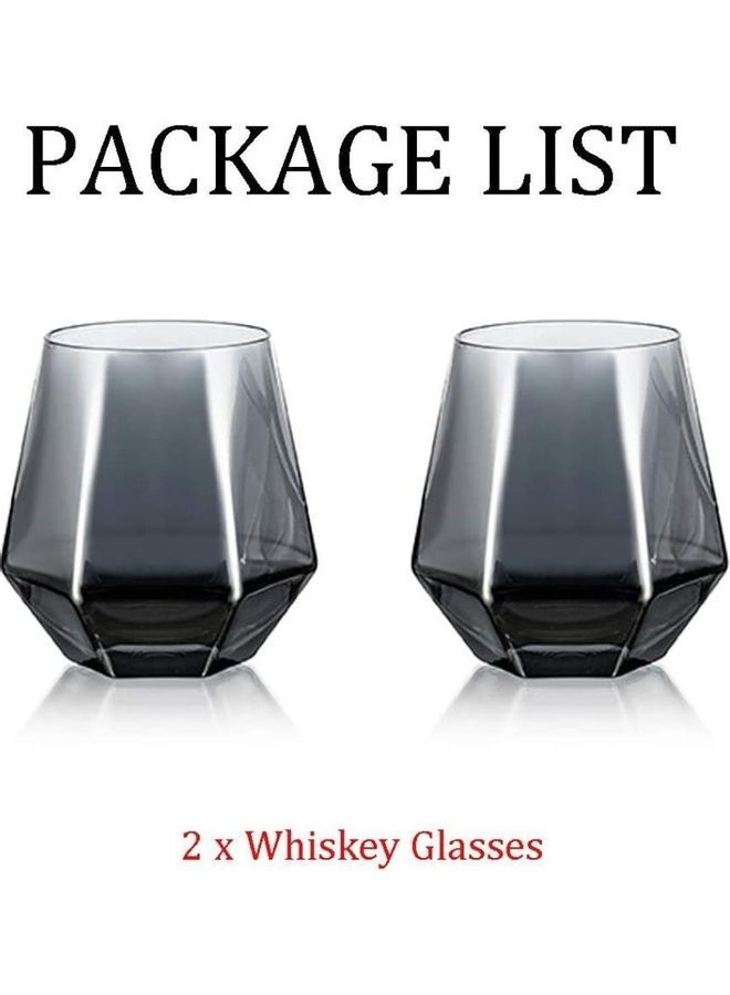 NIBEMINENT 2-Piece Diamond Design Tumblers Clear - Image 5