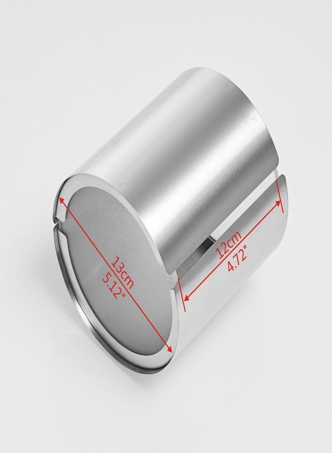 JunSun Cat Proof Toilet Paper Holder Dog Proof Toilet Paper Roll Holder Pet Proof TP Holder Anti-Cat TP Roll Holder TP Roll Keeper Protector Round Enclosed Wall Mounted Stainless Steel Brushed Nickel - Image 5