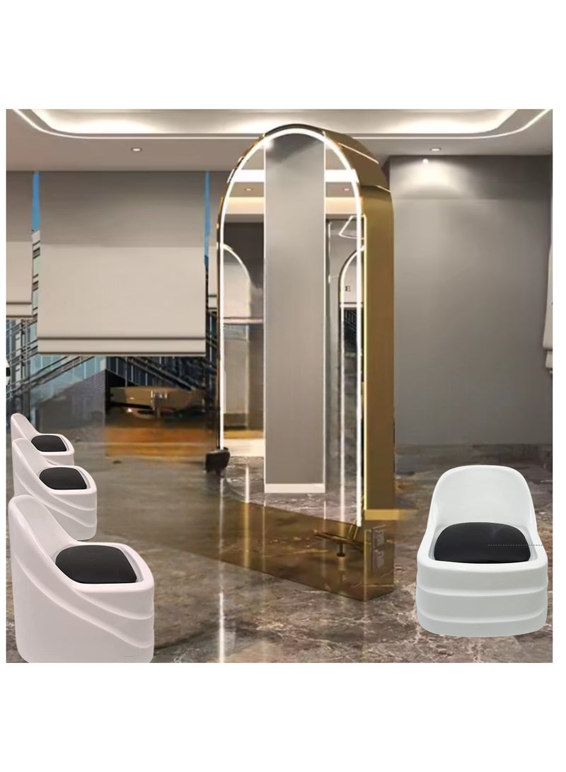 vintage Luxury Beauty Salon Technician Stool, Adjustable Work Chair, Pneumatic Master Stool, Professional Pedicure Technician Seat, Mobile Salon Chair.  - Image 3
