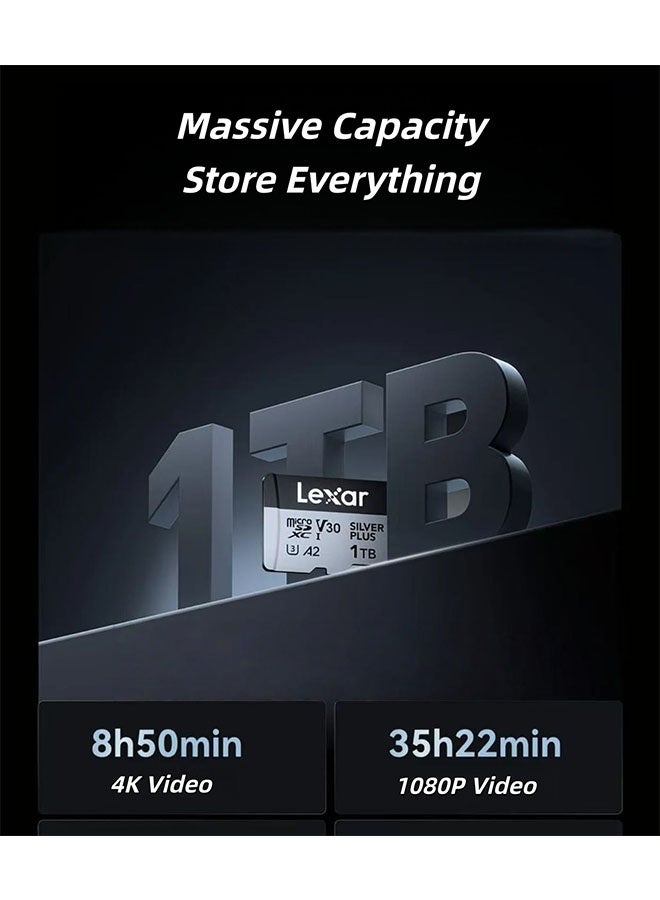 Lexar Silver Plus 1TB Memory Card, High-Speed Performance, Compatible With DJI Drones, Action Cameras, Tablets, Dashcams, And More. - Image 3