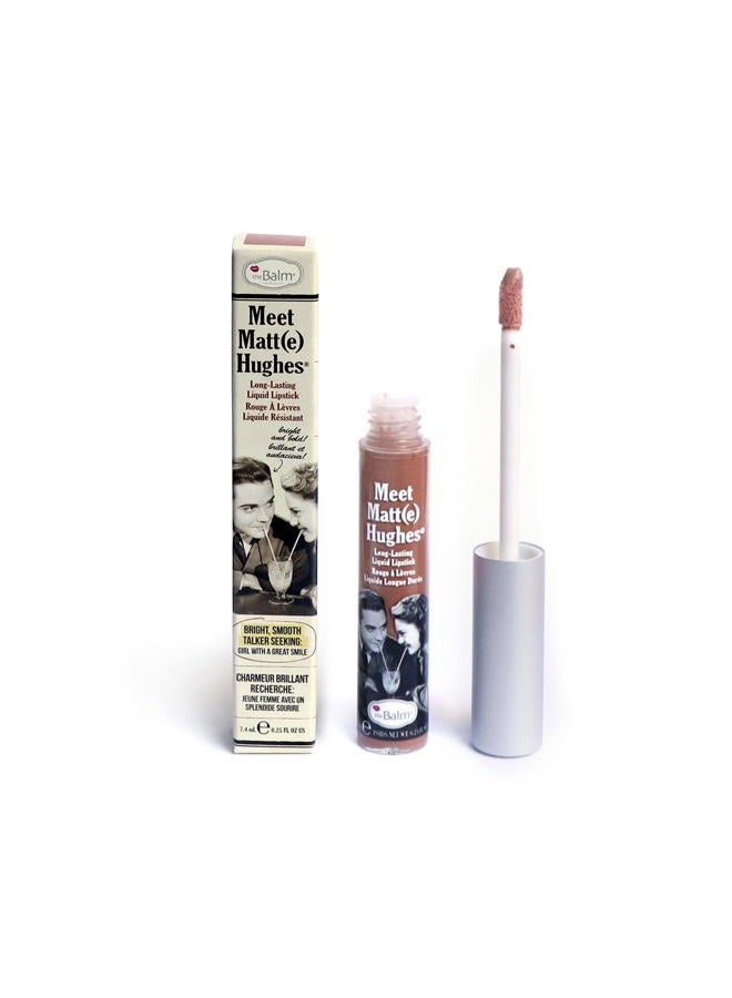 theBalm the Balm Meet Matte Hughes Long Lasting Liquid Lipstick - Humble for Women - 0.25 oz Lip Gloss - Image 1