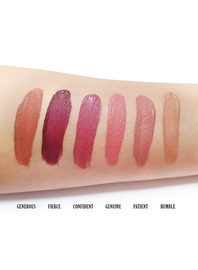 theBalm the Balm Meet Matte Hughes Long Lasting Liquid Lipstick - Humble for Women - 0.25 oz Lip Gloss - Image 3