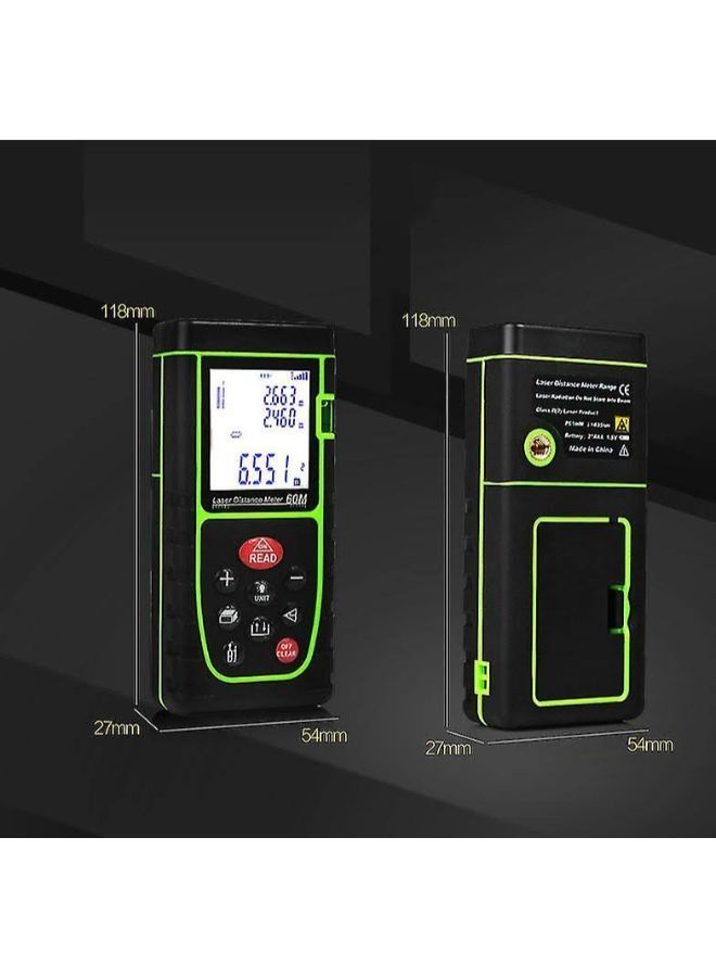 60M Digital Laser Distance Meter Electronic Angle Sensor Laser Rangefinder Promotions Laser Tape Measure Instruments Tools For Area And Distance Measurement  - Image 2