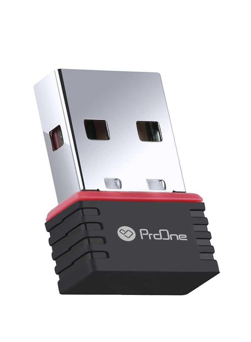 ProOne ProOne Wireless USB WiFi Adapter, 300Mbps, 2.4GHz, USB 2.0, Compatible with Windows 11/10/8/7, Mac OS X  - Image 1