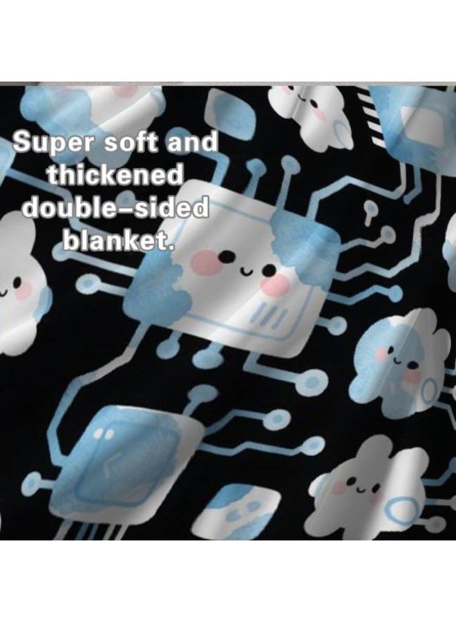 general Flannel thin blanket (warm and comfortable, suitable for sleep, gaming, dust removal and sandproof) 150cm*200cm - 52 - Image 1