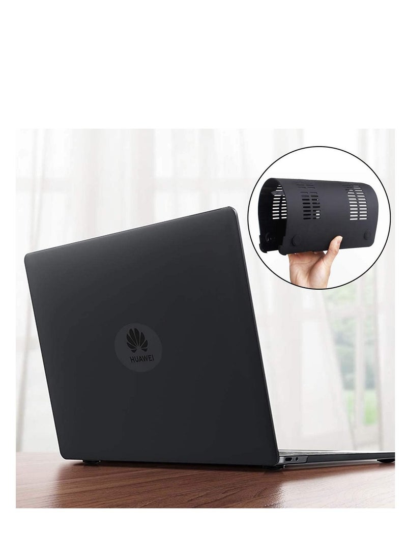 Generic - Case Compatible with Huawei Matebook D15 2020 2021/Honor Magicbook 15 2020, Frosted Hard Plastic Shell Cover for Huawei Matebook D15 /Honor Magicbook 15--Matte Black - Image 1