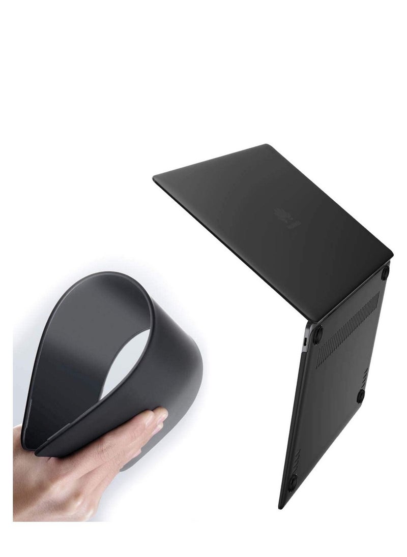 Generic - Case Compatible with Huawei Matebook D15 2020 2021/Honor Magicbook 15 2020, Frosted Hard Plastic Shell Cover for Huawei Matebook D15 /Honor Magicbook 15--Matte Black - Image 1