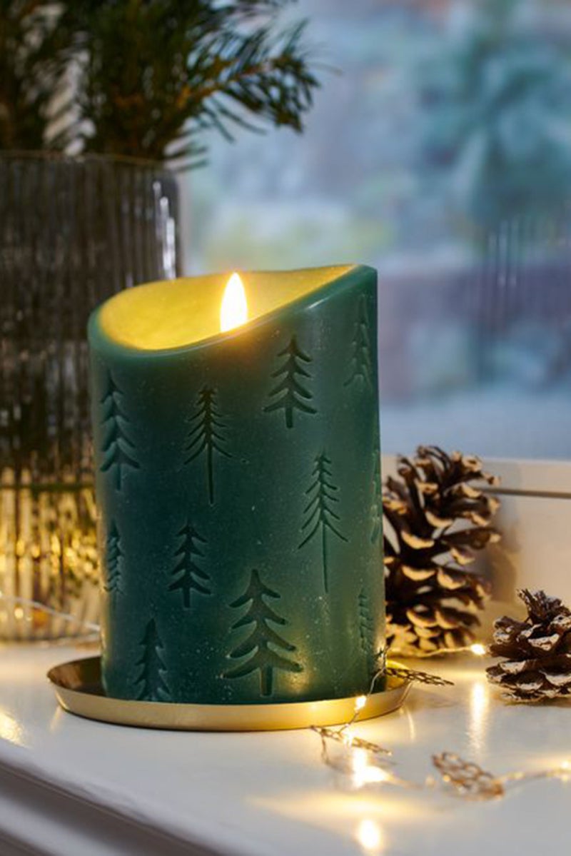 Tchibo Led Real Wax Candle, Green  - Image 1