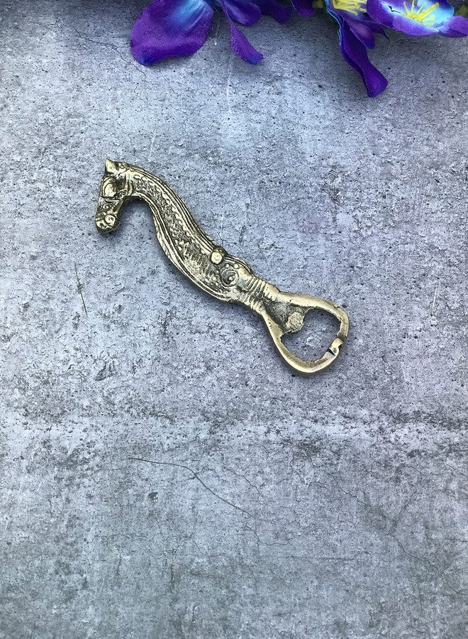 DULI Rare Vintage Beautiful Sea Horse Figured Design Brass Bottle Opener - Unique Collectible Classic Animal Figurative Bottle Opener (Sea-Horse Bottle Opener) - Image 5