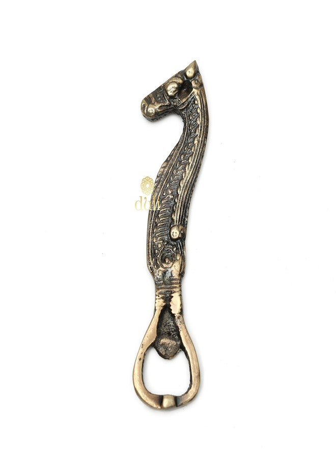 DULI Rare Vintage Beautiful Sea Horse Figured Design Brass Bottle Opener - Unique Collectible Classic Animal Figurative Bottle Opener (Sea-Horse Bottle Opener) - Image 1