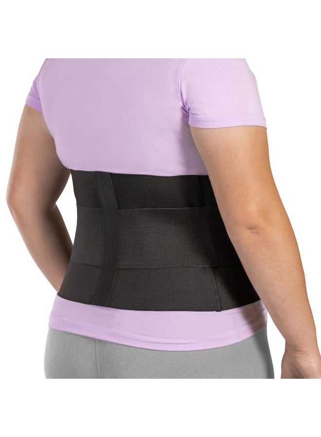 BraceAbility XXXL Plus Size Elastic & Neoprene Compression Back Brace | Lumbar, Waist and Hip Support Belt for Sciatica Nerve Pain, Low Back Pain Relief while Sleeping, Working, Exercising (3XL) - Image 1