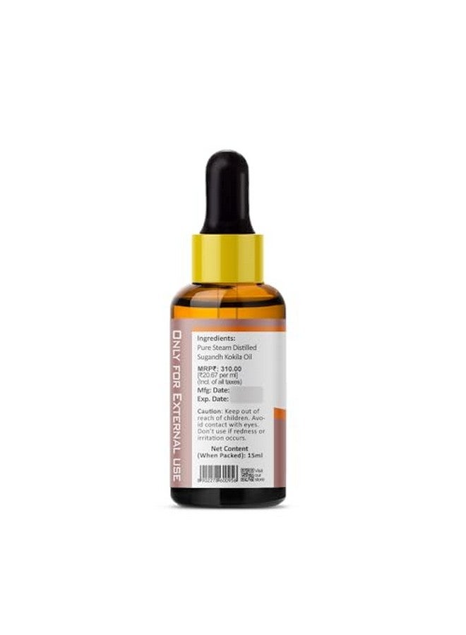 PRZ PRZ Sugandh Kokila Essential Oil - Pure Natural Therapeutic Grade Oil for Skin Care & Hair Care, 15 ml - Image 3