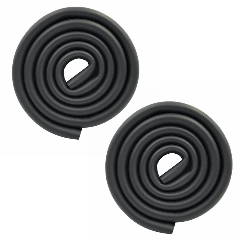 M2cbridge U Shape Extra Thick Furniture Table Edge Protectors Foam Baby Safety Bumper Guard 6.5 Ft (Black (6.5ft x2)) - Image 1