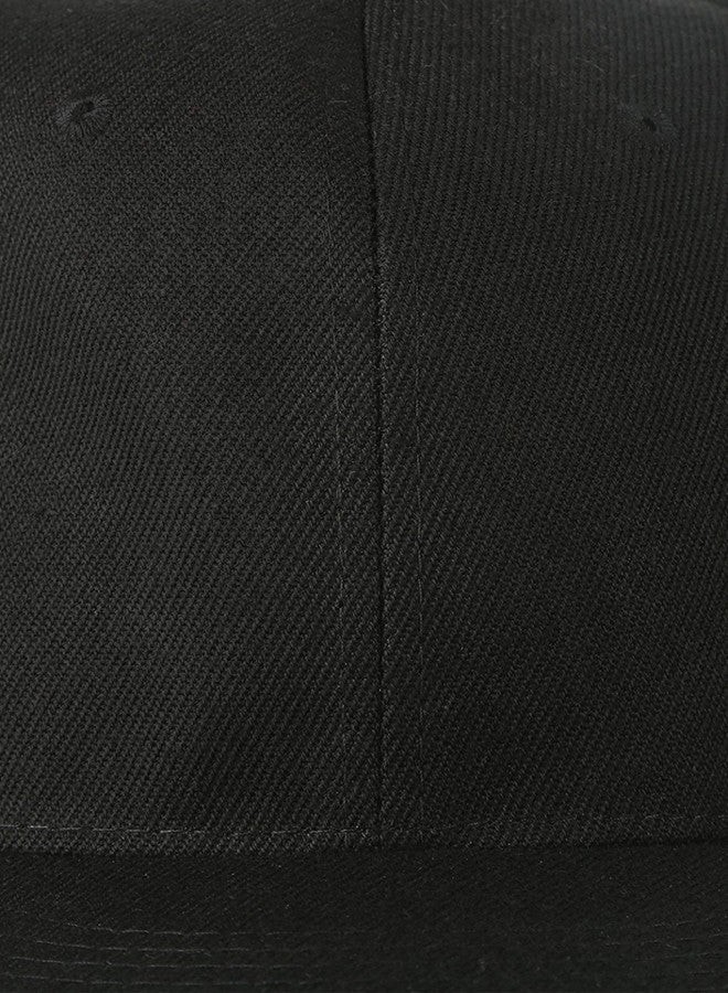ILU Cap for Men Women Unisex Topi Head Branded Boy's Girl's Hip Hop Caps Adjustable Strap Summer Sports Cricket Gym Dance Cotton Free Size Woolen Fashion Baseball Helmet Snapback Winter (Black) - Image 5