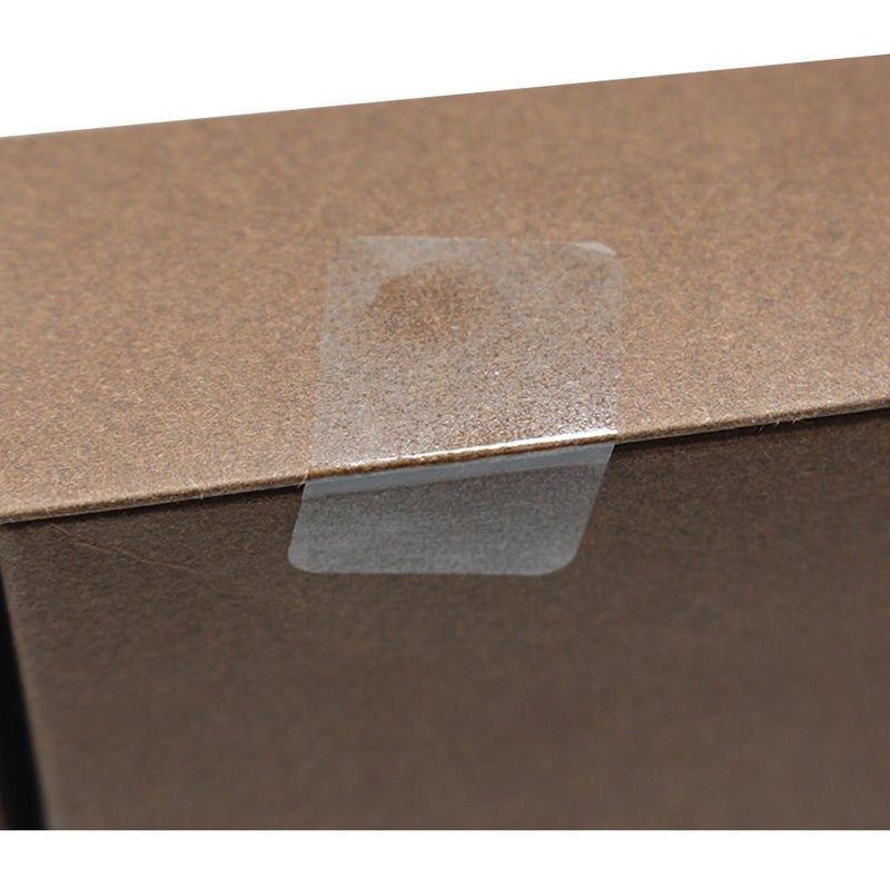 Hybsk Clear Seal Sticker Labels 1x2 inch Rectangle Square Crystal Clear Retail Package Seals Circle Wafer Stickers/Transparent Labels (1x2 inch) - Image 4