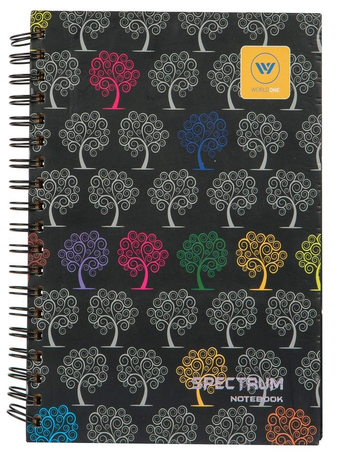WORLDONE B5 Size, Premium Spectrum Note Book with Hard, Designer Cover, 300-Ruled, 70 gsm Colour coded Pages, Wiro Bound, for Office & Personal use, Pack of 2 - Image 1