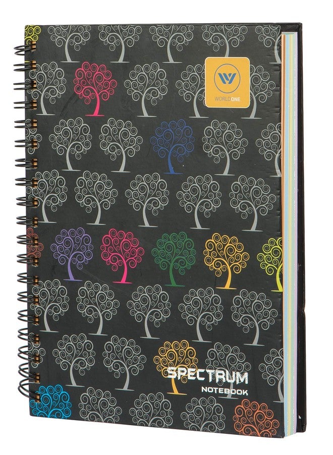 WORLDONE B5 Size, Premium Spectrum Note Book with Hard, Designer Cover, 300-Ruled, 70 gsm Colour coded Pages, Wiro Bound, for Office & Personal use, Pack of 2 - Image 2