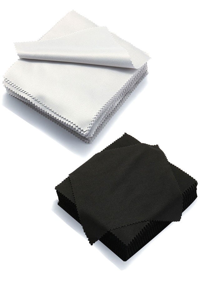 هوتو 40 حزمة ميكروفايبر تنظيف القماش (10x10cm) نظارات تنظيف القماش للنظارات، عدسة الكاميرا، الهواتف الخلوية، أجهزة الكمبيوتر المحمولة، شاشات تلفزيون LCD وأكثر من ذلك - Image 1