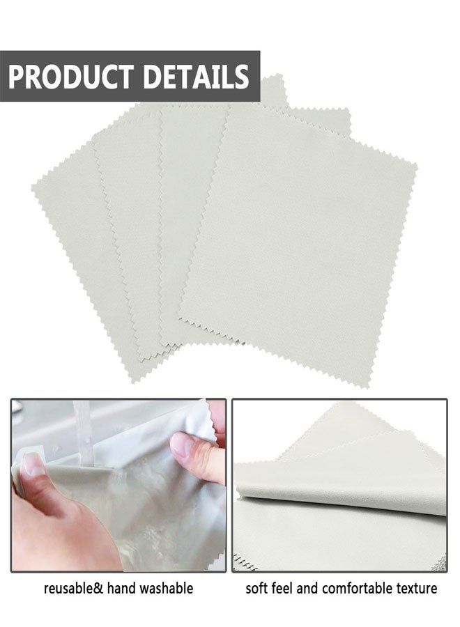 هوتو 40 حزمة ميكروفايبر تنظيف القماش (10x10cm) نظارات تنظيف القماش للنظارات، عدسة الكاميرا، الهواتف الخلوية، أجهزة الكمبيوتر المحمولة، شاشات تلفزيون LCD وأكثر من ذلك - Image 4