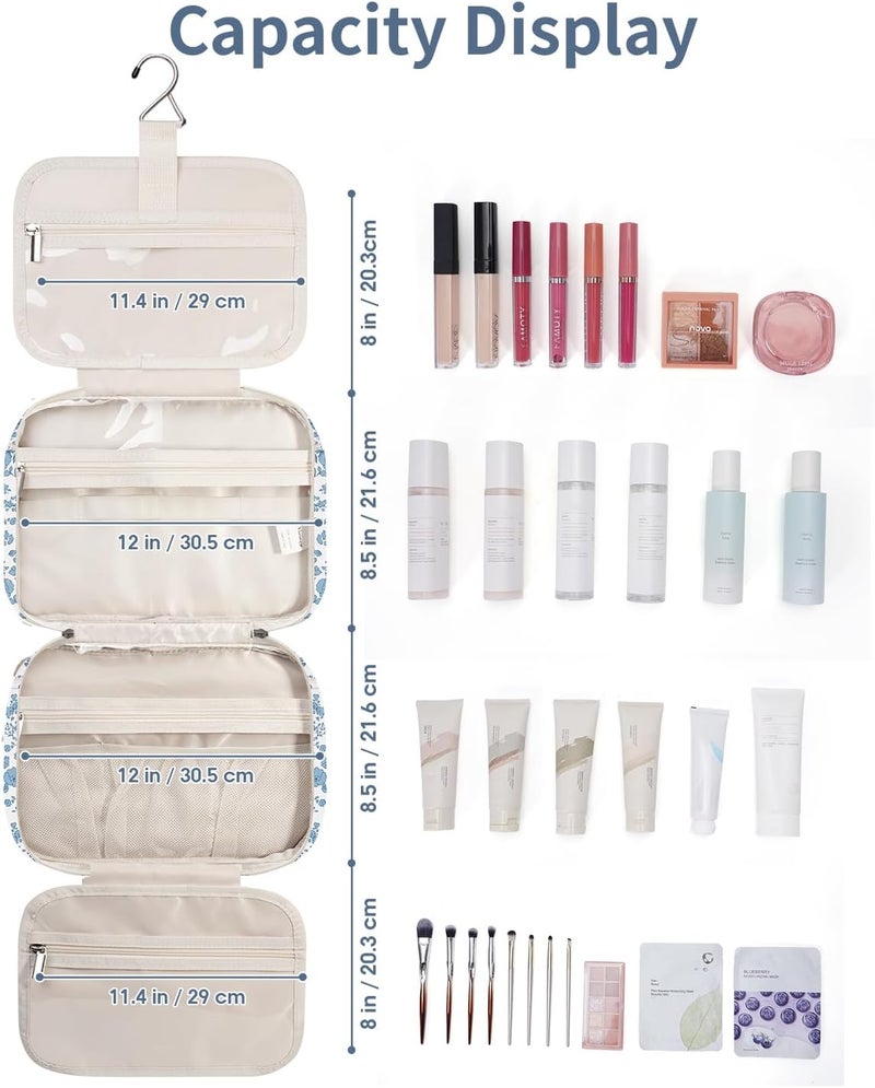 Narwey Travel Hanging Toiletry Bag Women Makeup Bag Organizer Toiletry Accessories Toiletry Bag - Image 5
