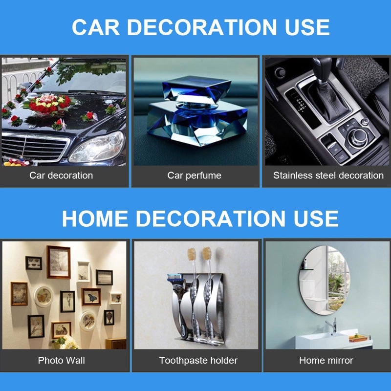 Double Sided Adhesive Mounting Tape 20 Pads 6x6cm Strong Waterproof Multipurpose for Home Office Car - Image 5