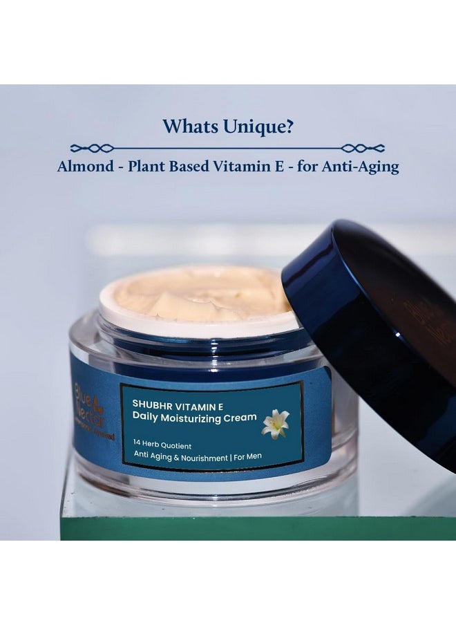 Blue Nectar Face Cream For Men, Daily Moisturizing Anti Aging Cream For Men With Face Glow For Oily Skin And Normal Skin 50 G  - Image 2