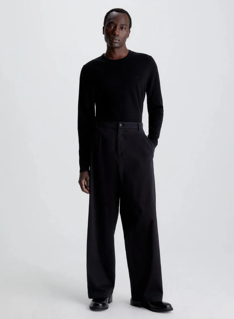 Calvin Klein Ck Black Merino Wool Jumper for Men | Best Price UAE