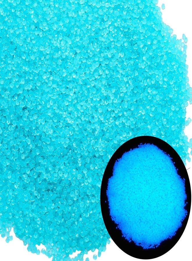 Landical 40000 Pcs 3-5mm Glow in The Dark Rocks for Fish Tank Aquarium Luminous Gravel Bulk Pebble Craft Small Landscaping Glow Sand Stone for Potted Plant Succulent Decor, 2.2 Lb/ 1 kg(Light Blue) - Image 1