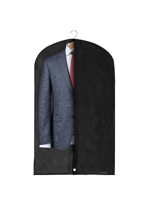 HANGERWORLD 40" Garment Bag Suit Bags for Closet Storage Breathable Clothes Cover Dust Protector (1 Pack, Black)