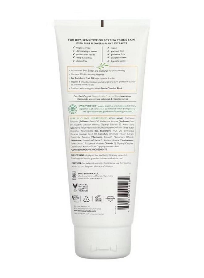 Babo Botanicals Sensitive Baby Daily Hydra Lotion Fragrance Free 8 fl oz 237 ml - Image 2