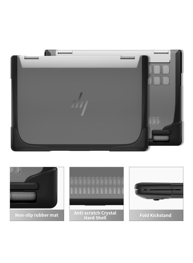 For 2024 HP HP ENVY X360 14 Inch Notebook Protective Shell Frosted Heat Dissipation Bracket Anti-fall Cover-Color:Sky Blue-Applicable Models:Hp Envy X360-14 2024  - Image 3