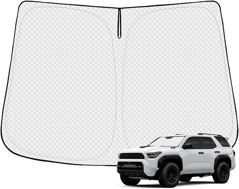 Canvcle Windshield Sun Shade for 2025-2026 Toyota 4Runner Accessories Thicken 6-Layer Front Window Sunshade Cover Sun Visor Protector Foldable Block UV Rays Keep Vehicle Cool - Image 1