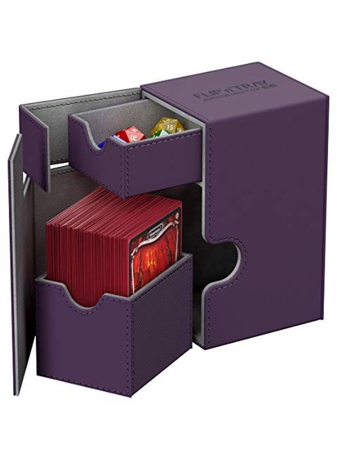 Ultimate Guard Flip´N´Tray Deck Case 80+ Standard Size Xenoskin Purple Carte - Image 1