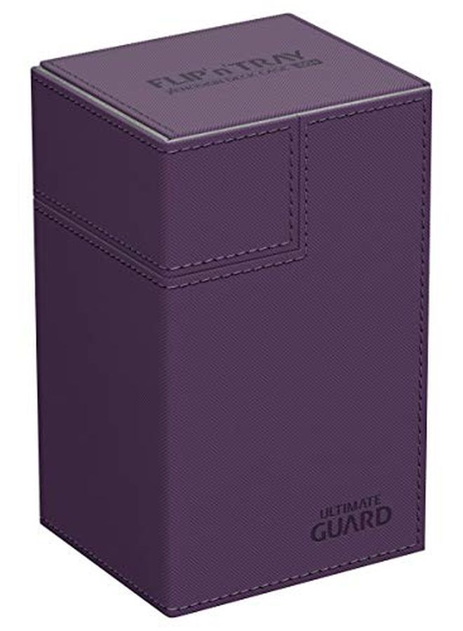 Ultimate Guard Flip´N´Tray Deck Case 80+ Standard Size Xenoskin Purple Carte - Image 5