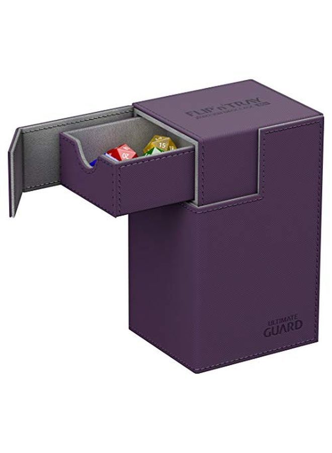 Ultimate Guard Flip´N´Tray Deck Case 80+ Standard Size Xenoskin Purple Carte - Image 4