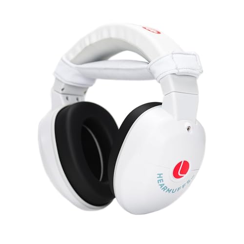 Lucid Audio HearMuffs Sounds, White - Over-the-Ear Hearing Protection for Infants & Toddlers - Includes Passive, Active & Sound Modes - Fits Children Ages 0-4 - Safe, Adjustable & Comfortable - Image 1