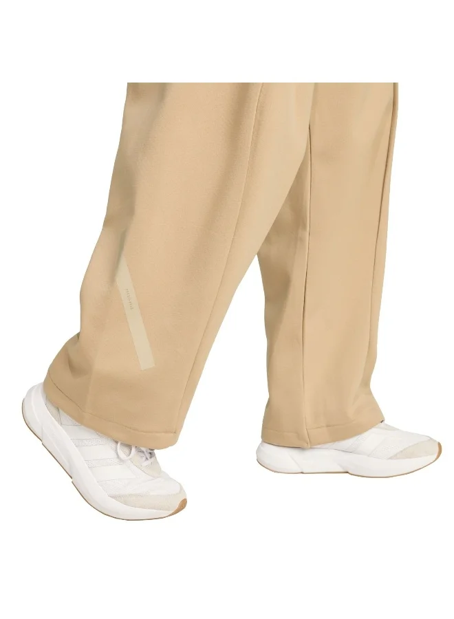 Adidas light beige Z.N.E. Open-Hem Tracksuit Bottoms for Women | Best Price UAE