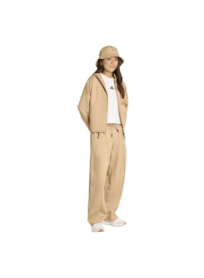 Adidas W Z.N.E. Oh Pt Brown Training Pants For Women 2XS - Image 4