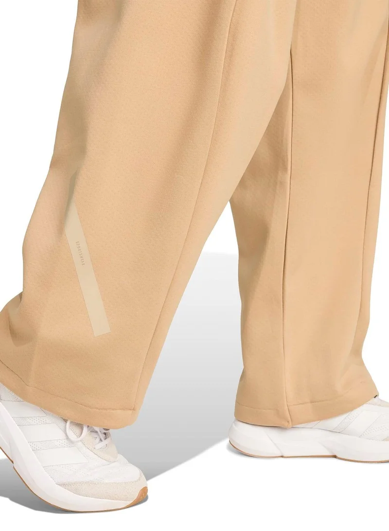 Adidas light beige Z.N.E. Open-Hem Tracksuit Bottoms for Women | Best Price UAE