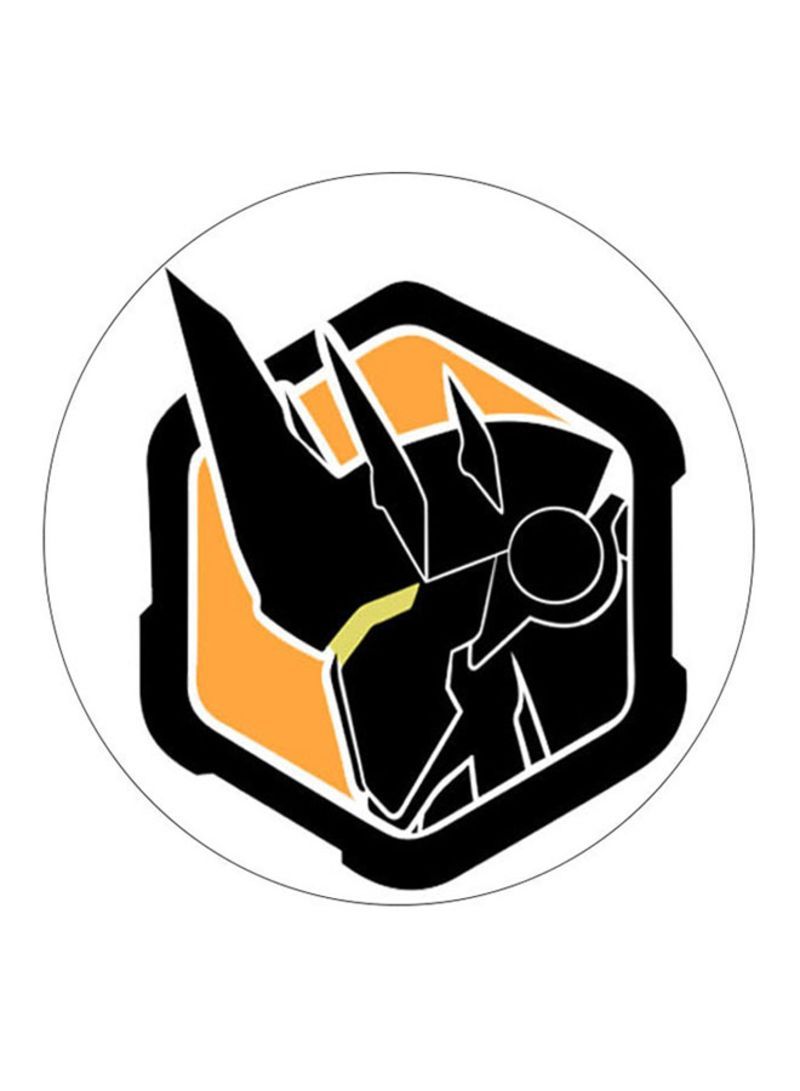 Overwatch Printed Mouse Pad  Black/Orange/White