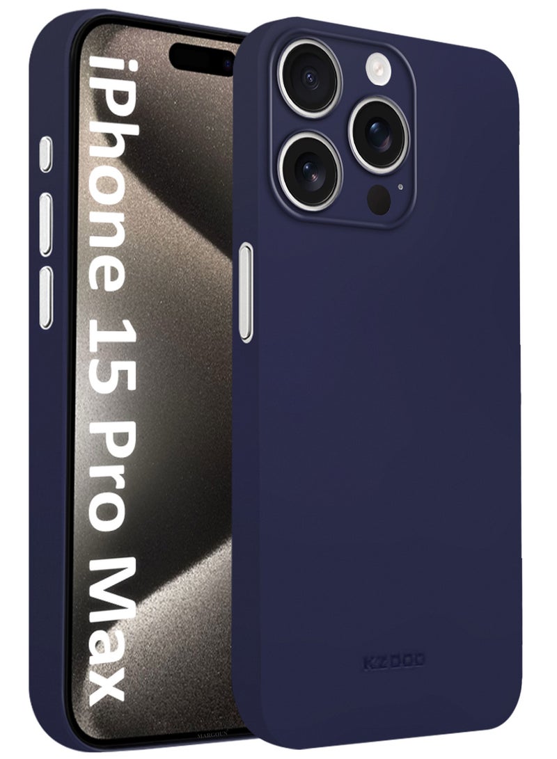 KZDOO ( for iPhone 15 Pro Max ) Ultra Thin Case Cover Air Skin Series Back Cover Sturdy Durable Case Drop Protection Cover - Transparent Blue - Image 1