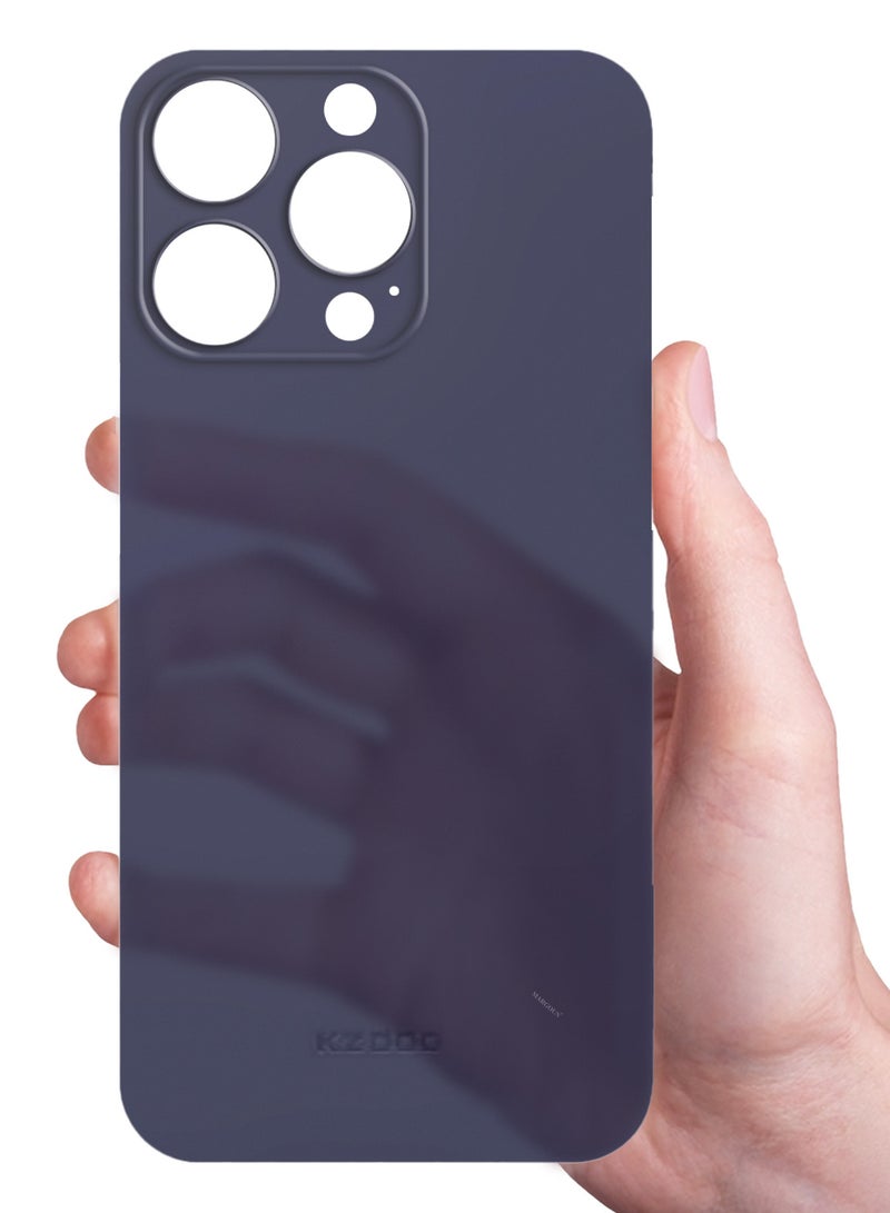 KZDOO ( for iPhone 15 Pro Max ) Ultra Thin Case Cover Air Skin Series Back Cover Sturdy Durable Case Drop Protection Cover - Transparent Blue - Image 3