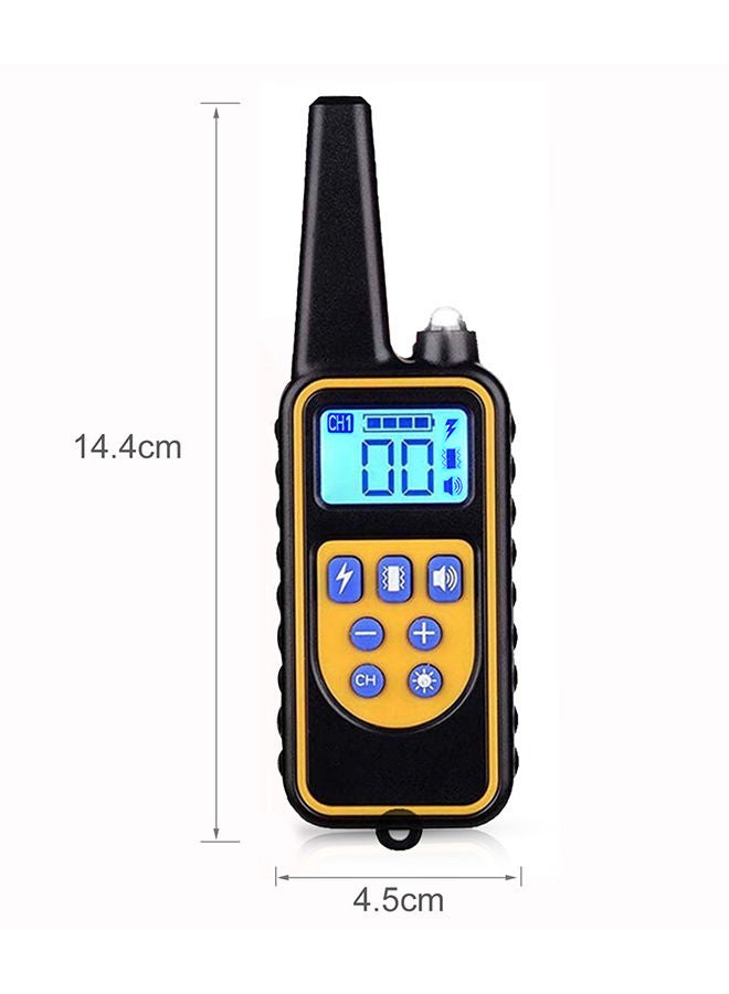 NIBEMINENT Rechargeable Dog Training Remote Controller Black/Yellow - Image 3