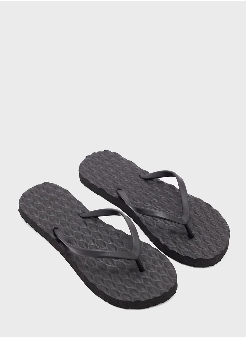Ginger Quilted Texture Flip Flop