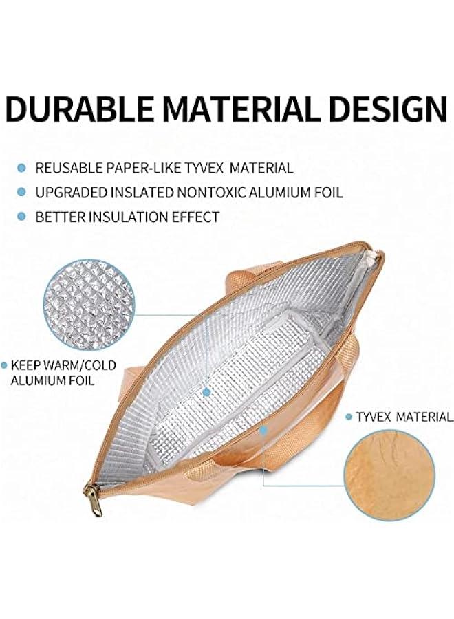 Insulated Lunch Bag, Large Durable Waterproof Leakproof Cooler Lunch Tote Bag for Men Women, Reusable Adult Lunch Bags for Work, School, Travel and Picnic  - Image 3