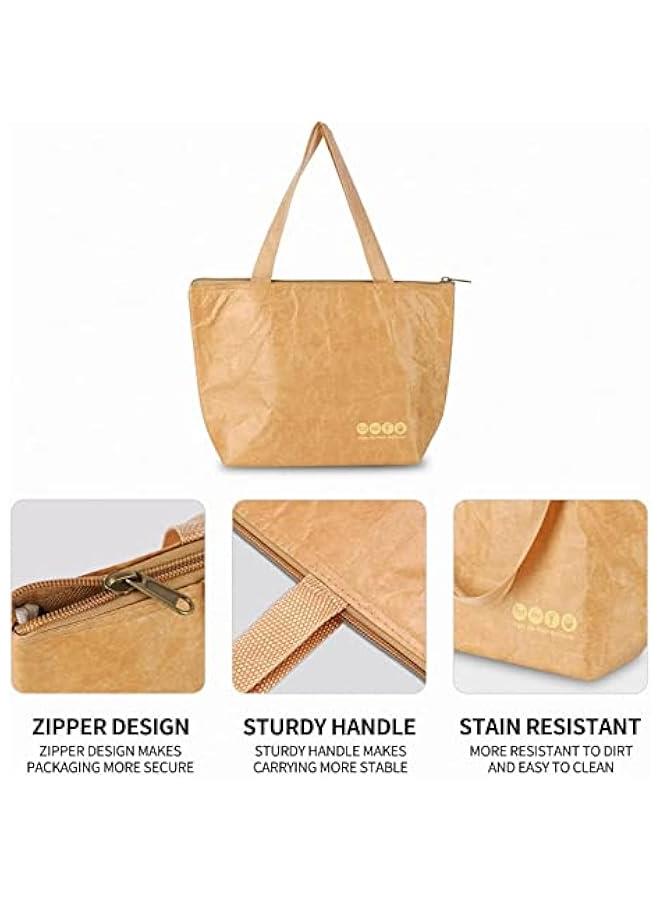 Insulated Lunch Bag, Large Durable Waterproof Leakproof Cooler Lunch Tote Bag for Men Women, Reusable Adult Lunch Bags for Work, School, Travel and Picnic  - Image 4