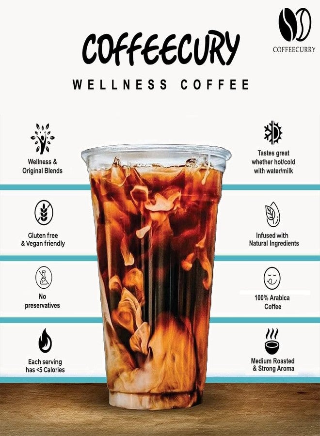 Coffeecurry Mushroom Coffee Tin Can (50 Gram) - Support Immune System & Enhance Focus and Memory | Mushroom Powered Coffee - Arabica Instant Coffee - Image 5