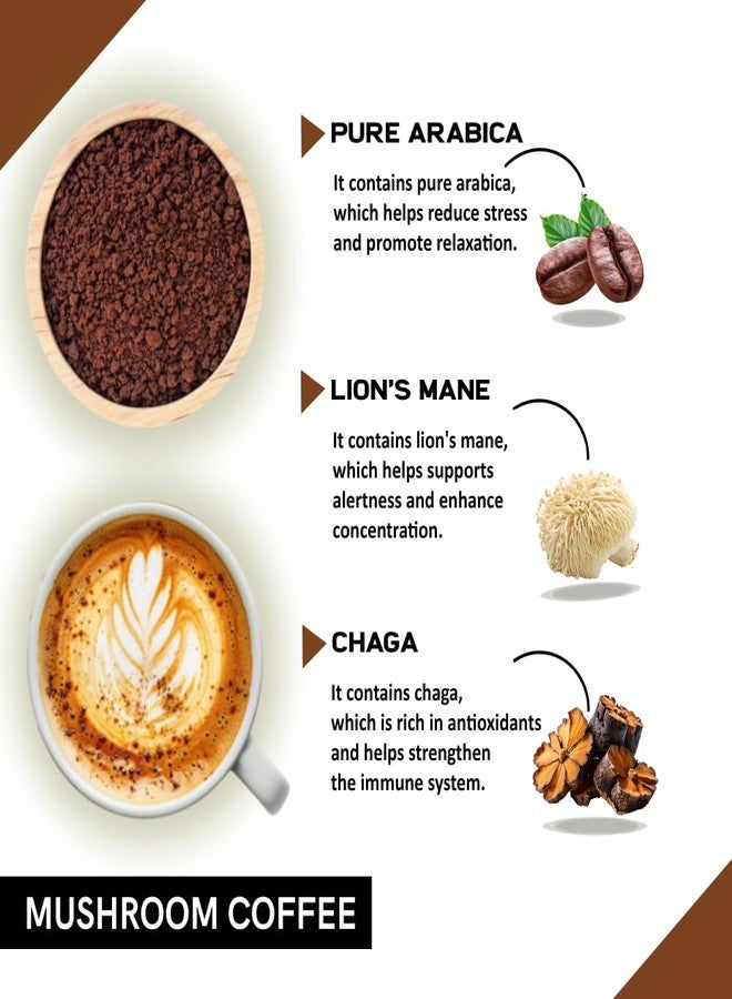 Coffeecurry Mushroom Coffee Tin Can (50 Gram) - Support Immune System & Enhance Focus and Memory | Mushroom Powered Coffee - Arabica Instant Coffee - Image 4